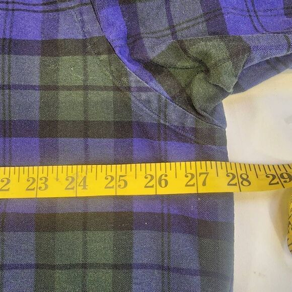 Ralph Lauren Long-Sleeve Button-up Men's Shirt Size Large Plaid Blue - Picture 6 of 7
